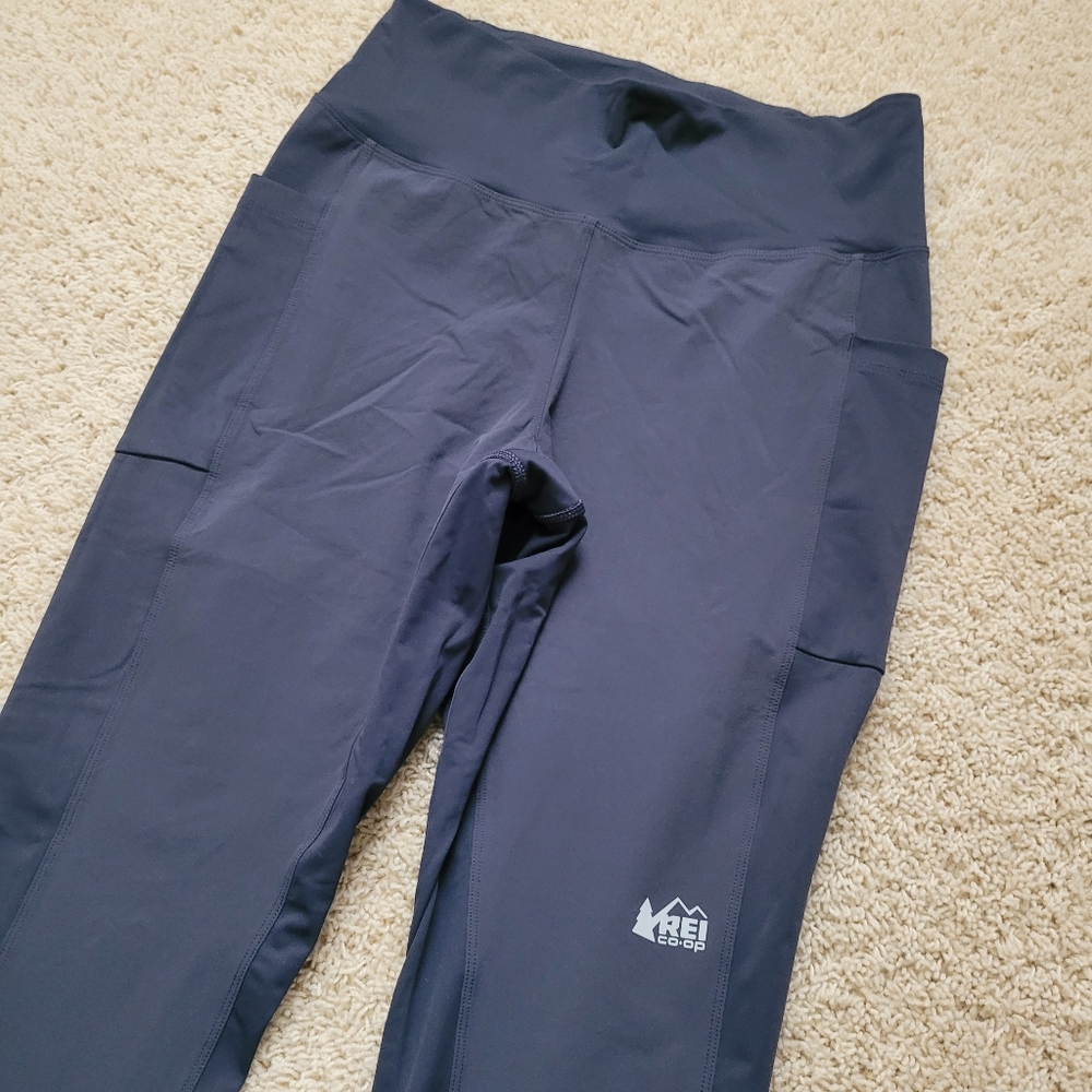 REI Co-op Women's Trailmade Tights In Blue Nights Hiking Tights M Outdoor - Picture 2 of 12